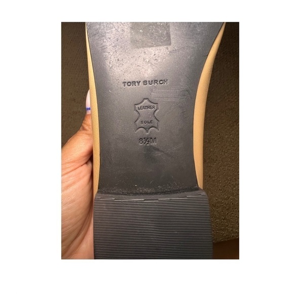 Tory Burch Tan and Black Round Toe Ballet Flat (Womens 8.5) - Picture 9 of 10